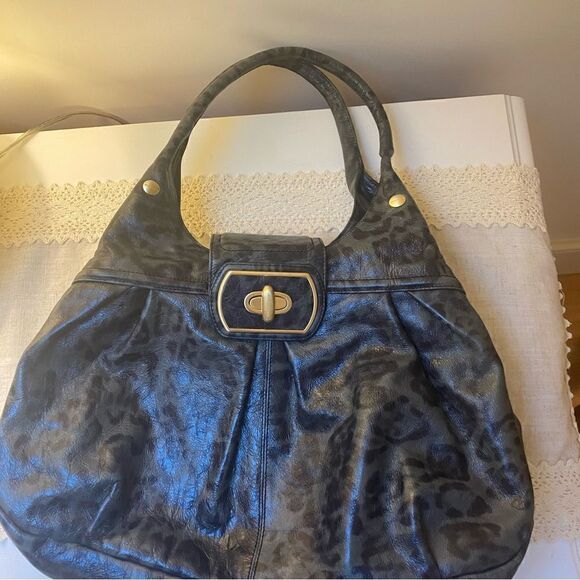 Brahmin Satchel Black and Gray Leather - Picture 5 of 16